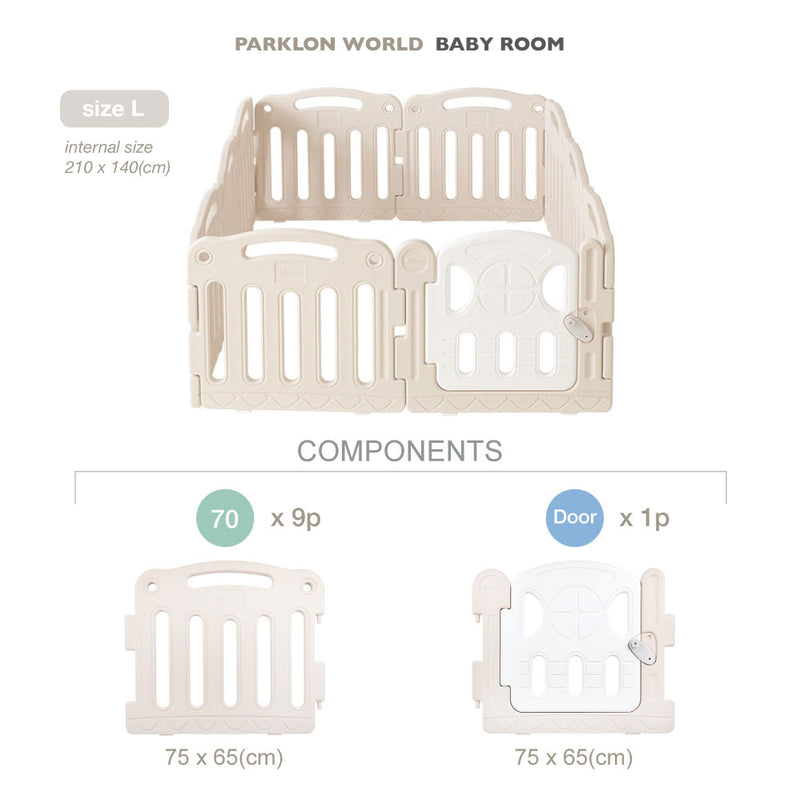 [1 Yr Local Warranty] Parklon World Baby Room (L) Size: 2100 x 1400mm