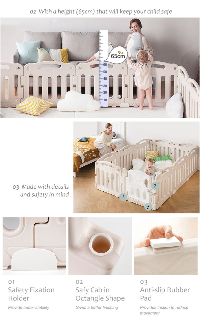 [1 Yr Local Warranty] Parklon World Baby Room (L) Size: 2100 x 1400mm