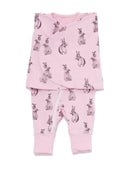 Plum Sketch Bunny 1.0 TOG Swaddle Suit