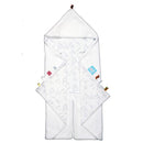 Snoozebaby Trendy Wrapping Wrap Blanket - White Grey