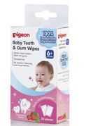 Pigeon Baby Tooth & Gum Wipes Strawberry 20s Exp: