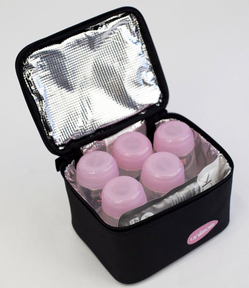 Unimom Cooler Bag (Includes 5 Milk Bottles + 2 Ice Packs)