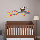 Walplus Sleeping Owl & Branch 28cm x 70cm