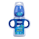 Dr Brown's 9oz/270ml PP WW "Options Compatible+" Sippy Spout Bottle W/ Silicon Handles, Blue