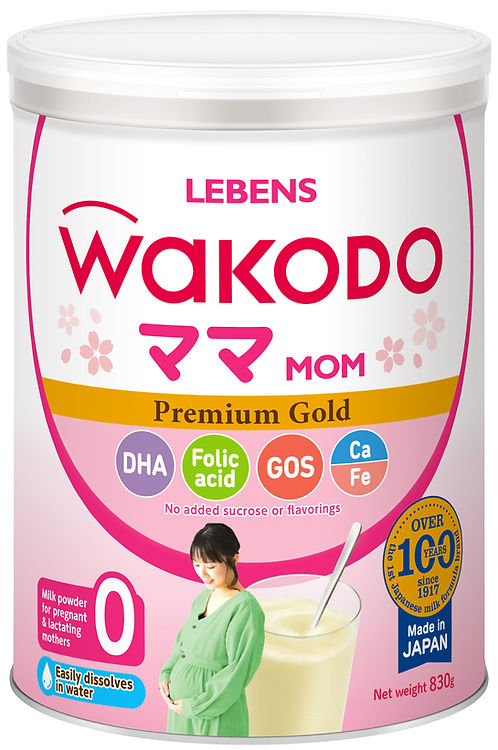 [8 Pack] Wakodo Lebens Premium Gold Mom 830g