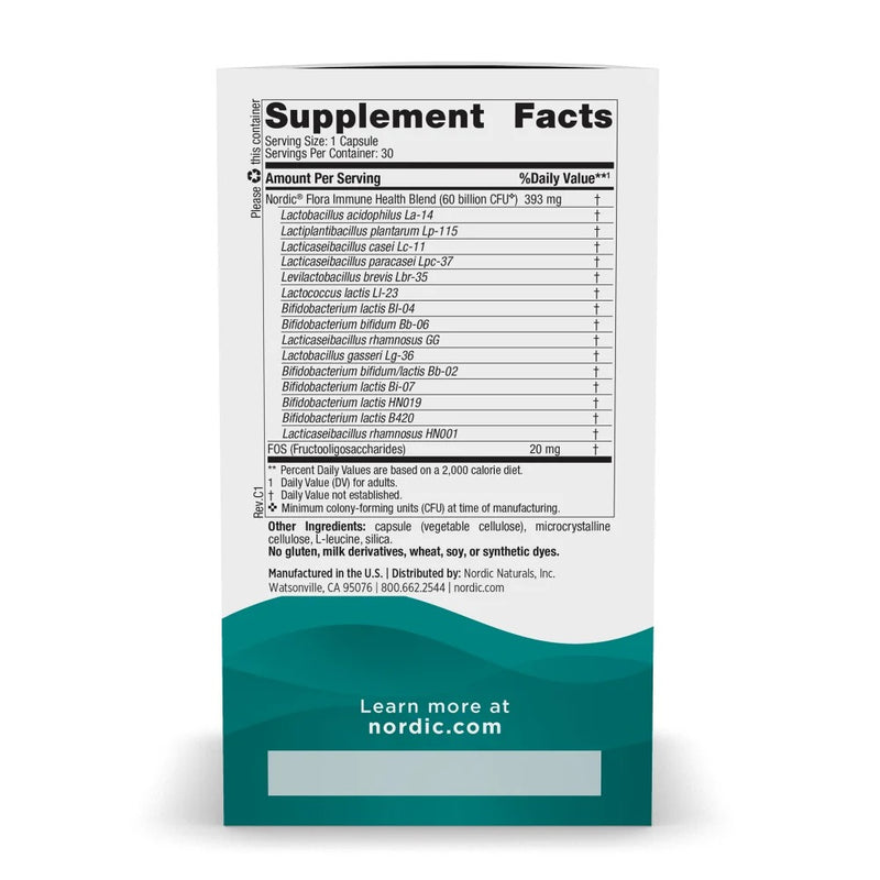 Nordic Naturals Probiotic Immune Health, 30 caps. Exp: 12/26