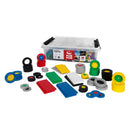 PLUS-PLUS GO! Educational Tub Wheel Mix - 2600 pc / 15 baseplates / 24 wheels / 36 BIG wheels