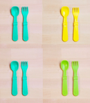 [Made in USA] Re-Play Utensils 4 sets Forks & Spoons - Boy