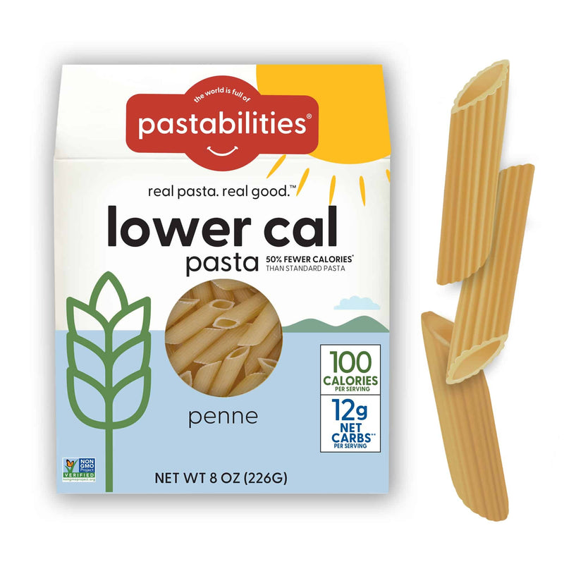 [2 Pack] Pastabilities Lower Cal Pasta Penne Shaped, 226g Exp: 04/27
