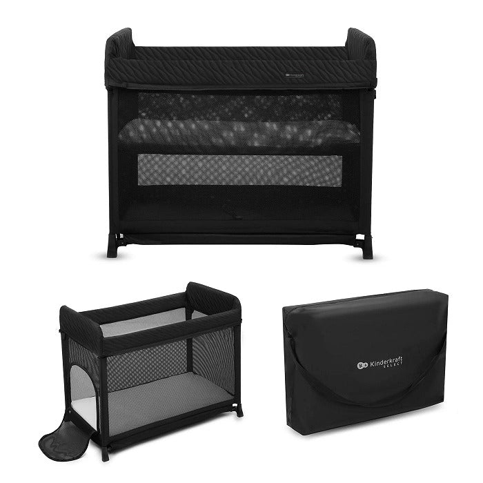 Kinderkraft Baby Cot, Moon Dream - Black