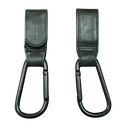[3 Pack] Hamilton Universal Leatherette Stroller Hook, black