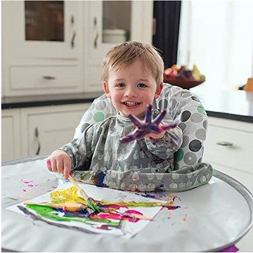 Lucky Baby Diner Tray Apron Bibs For High Chair - Green