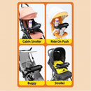 [2 Pack] Lucky baby Universal Clip On Stroller Tray (Mobile & Cup Holder)