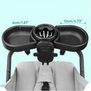 Lucky Baby Universal Clip On Adjustable Stroller Tray (Mobile & Cup Holder)