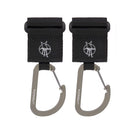 [2-Pack] Lassig Cas Stroller Hooks With Carabiner 2 Pcs - 5 Colors