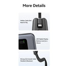 USAMS CD243 65W 3-port ACC Fast Charging Digital Display Power Bank With Type-C Cable 20000mAh - XH Series