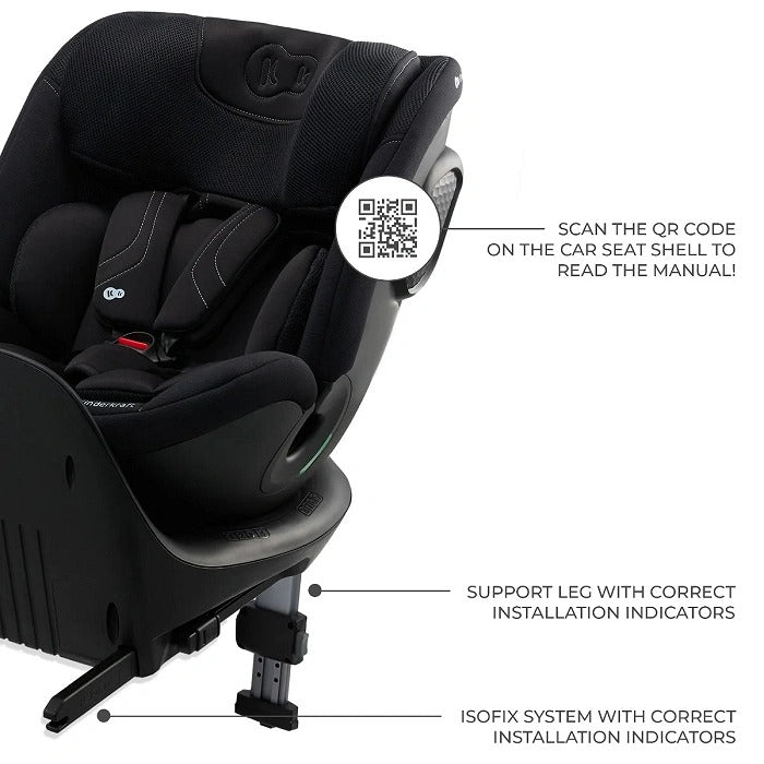 Kinderkraft Car Seat, Xrider 2 I-Size - Black