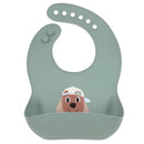 [2-Pack] Lassig Silicone Bib Tiny Team - 2 Designs