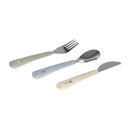 Lassig Cutlery With Silicone Handle 3 Pcs Happy Fruits - 2 Colors