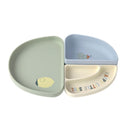 Lassig Silicone Section Dish Set 3 Pcs Happy Fruits - 2 Colors