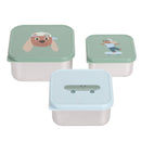 Lassig Snackbox Stainless Steel 3 Pcs Tiny Team - 2 Designs