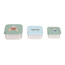 Lassig Snackbox Stainless Steel 3 Pcs Tiny Team - 2 Designs