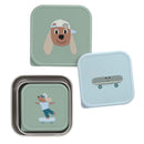 Lassig Snackbox Stainless Steel 3 Pcs Tiny Team - 2 Designs