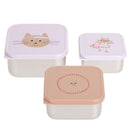 Lassig Snackbox Stainless Steel 3 Pcs Tiny Team - 2 Designs
