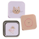 Lassig Snackbox Stainless Steel 3 Pcs Tiny Team - 2 Designs