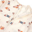 Lassig Short Sleeve Sunsuit - Beach Dog Orange/Dark Sea