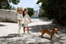 Lassig Short Sleeve Sunsuit - Beach Dog Orange/Dark Sea