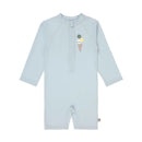 Lassig Long Sleeve Sunsuit - Ice Cream, illusion blue
