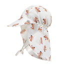 Lassig Sun Protection Flap Hat - Ice Cream/Dog Sea Salt