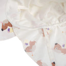 Lassig Sun Protection Flap Hat - Ice Cream/Dog Sea Salt