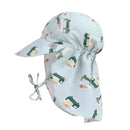 Lassig Sun Protection Flap Hat - Ice Cream Truck illusion blue