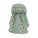 Lassig Sun Protection Flap Hat - Scooter/Dog Green