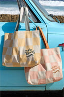 Lassig Beach Shopper GOTS Check Pattern - 2 Colors