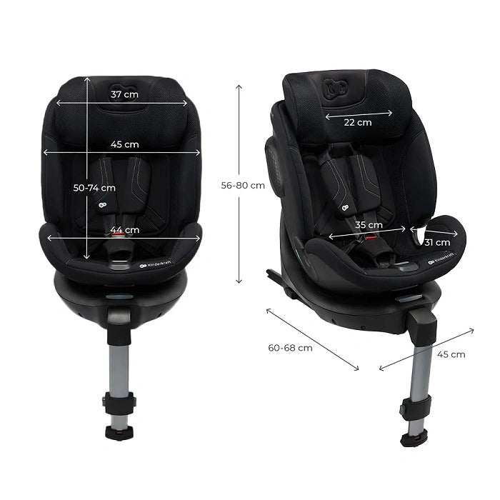 Kinderkraft Car Seat, Xrider 2 I-Size - Black