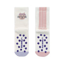 [2-Pack] Lassig Anti-slip Socks GOTS 2 pcs - Cat