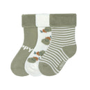 [2-Pack] Lassig Terry Socks GOTS (3 pcs) Assorted Pear Light Khaki