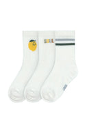 [2-Pack] Lassig Tennis Socks 3 Pcs GOTS Lemon