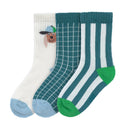 [2-Pack] Lassig Tennis Socks 3 pcs GOTS Dog