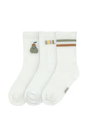 [2-Pack] Lassig Tennis Socks 3 Pcs GOTS Pear