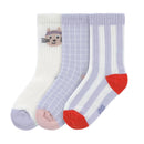 [2-Pack] Lassig Tennis Socks 3 pcs GOTS Cat