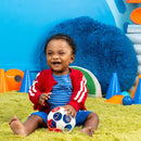 [3 Pack] Bright Starts Grippin Goals Rattle Ball - 2 Colors
