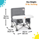 Bright Starts Pop 'N Sit Portable Booster Seat - 3 Colors