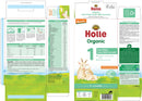 [Exp: 01/27] Holle Organic Infant Goat Milk F1 400g DHA (from Birth - 6months) x 5 Packs