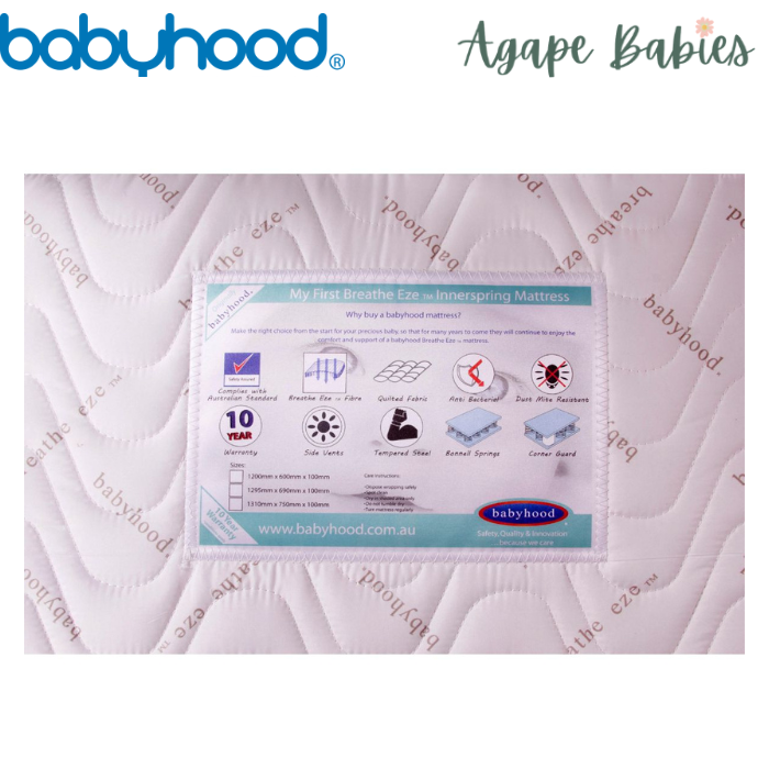 Babyhood My First Innerspring 1200 x 600 (Fold N Go Cot )