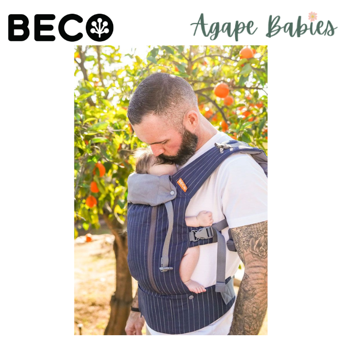 Beco 8 Baby Carrier Navy Pinstripe - One Year Warranty