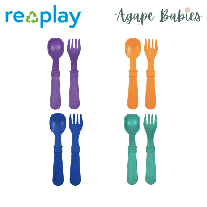 [Made in USA] Re-Play Utensils 4 sets Forks & Spoons - Royale